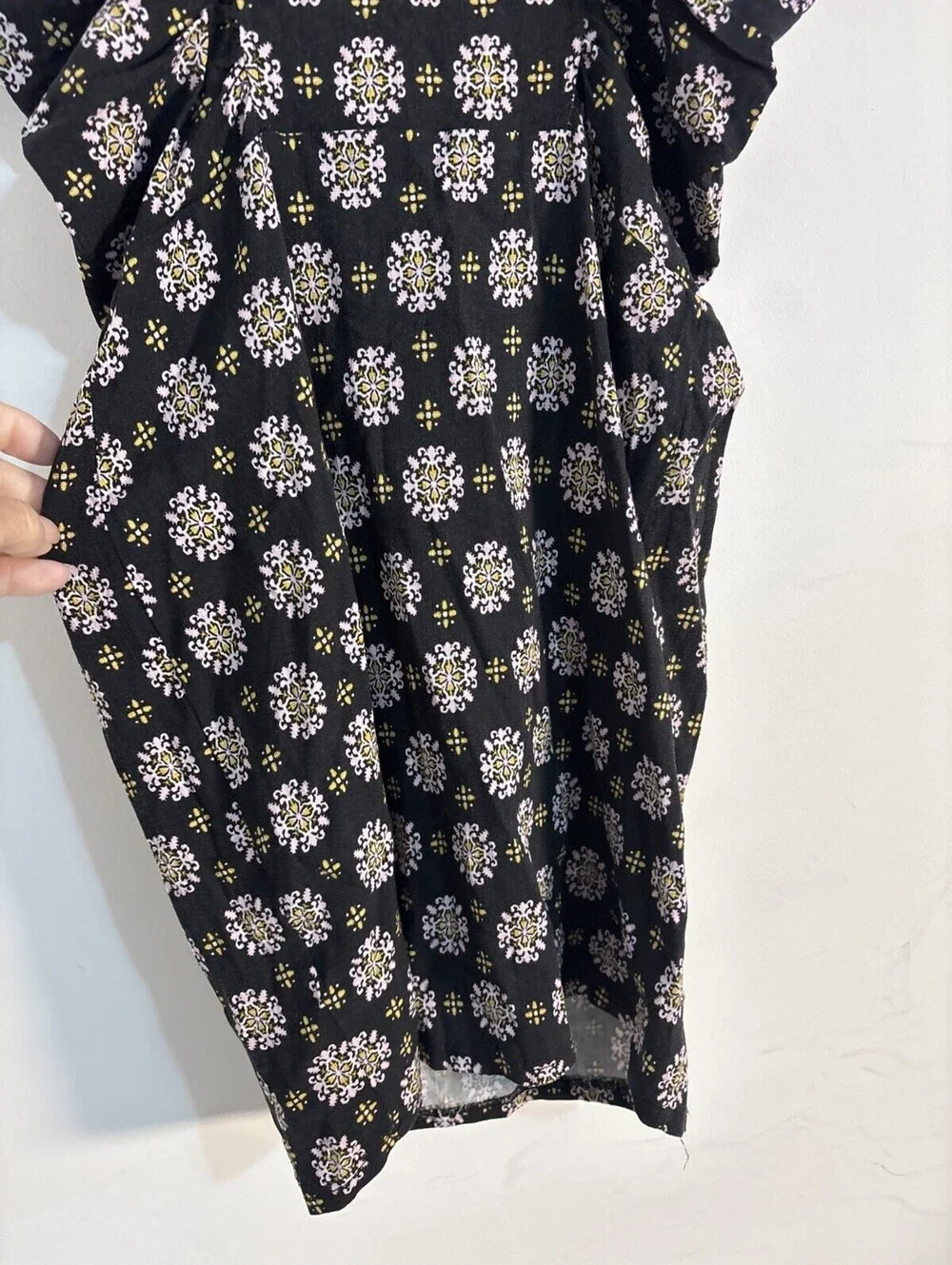 Free People Black Floral Bodycon Mini Dress with Spaghetti Straps NWT